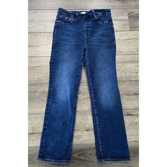 Good American Pull On Straight Jeans Size 3 - Picture 1 of 5